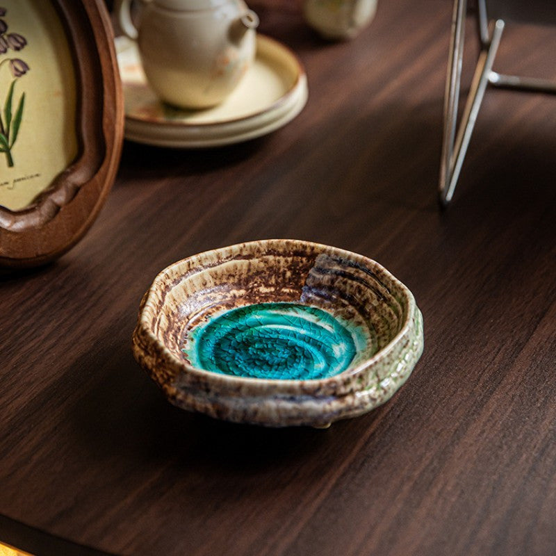 Ice Crack Glaze Ceramic Bowl Set (2-Piece, 8") – Special-Shaped Serving Bowls