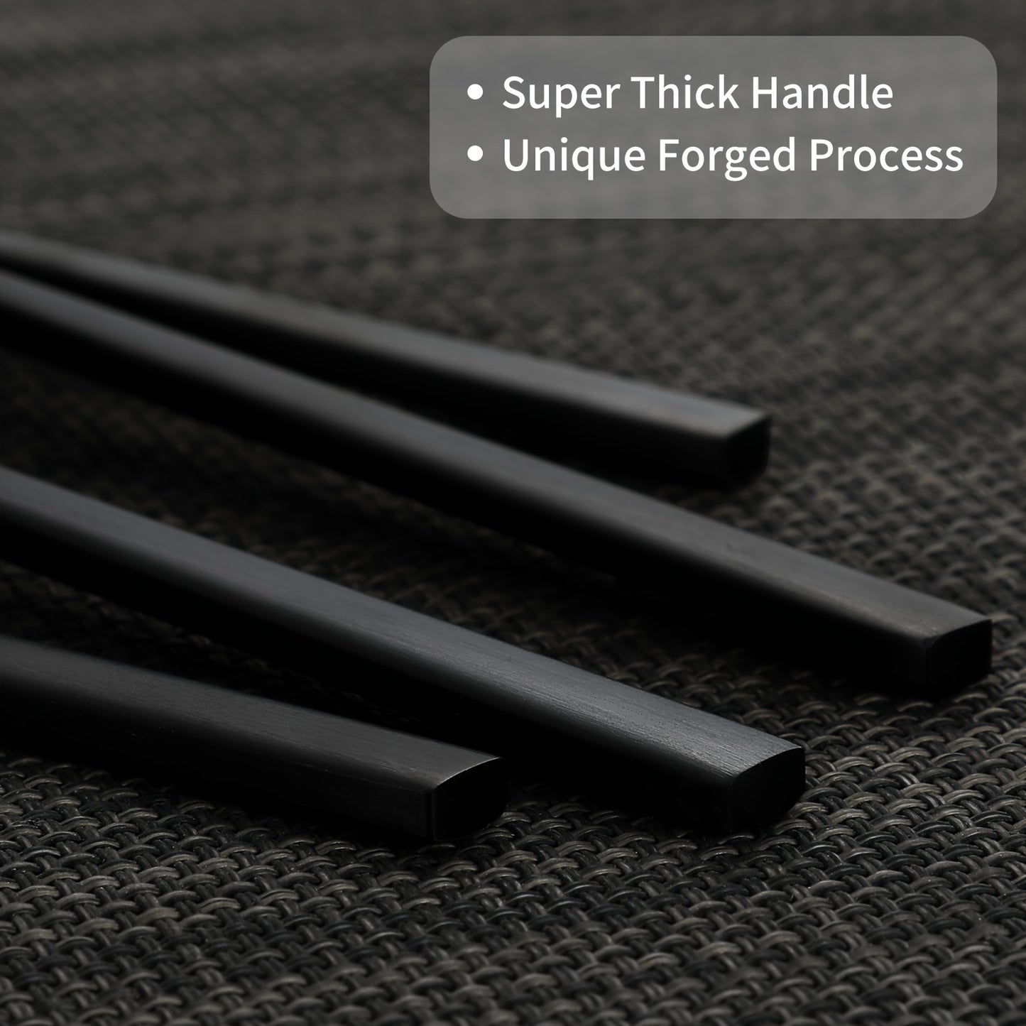 20pcs Black Luxury Rectangular Handle Cutlery Set, Durable Matte Stainless Steel Flatware Set, Dishwasher Safe, for 4, Perfect for Home, Restaurant, Hotel, Party, And Wedding Occasions, for Friends, Family, Teachers, Partners