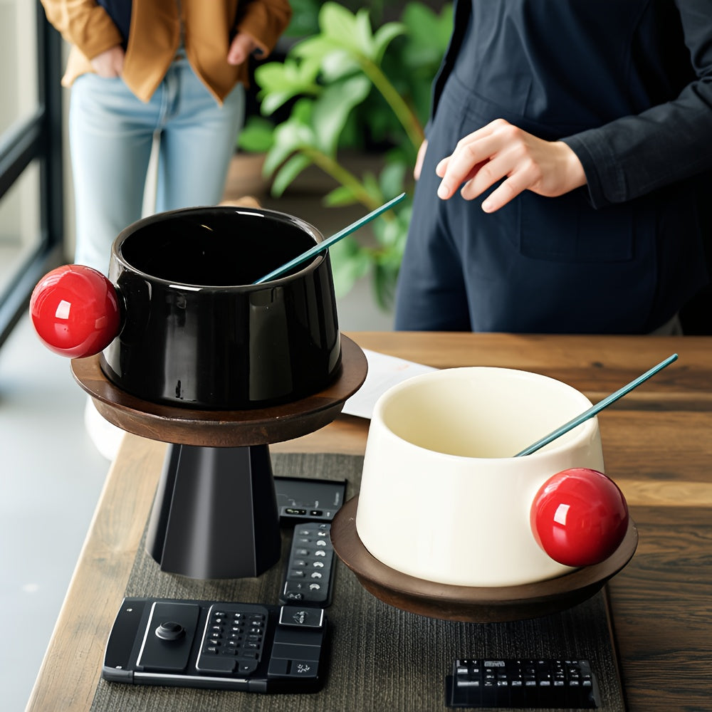 Hot Selling New American Style Coffee Cup Set, High-Quality Transparent Borosilicate Glass Latte Mug, Niche High-End Aesthetic