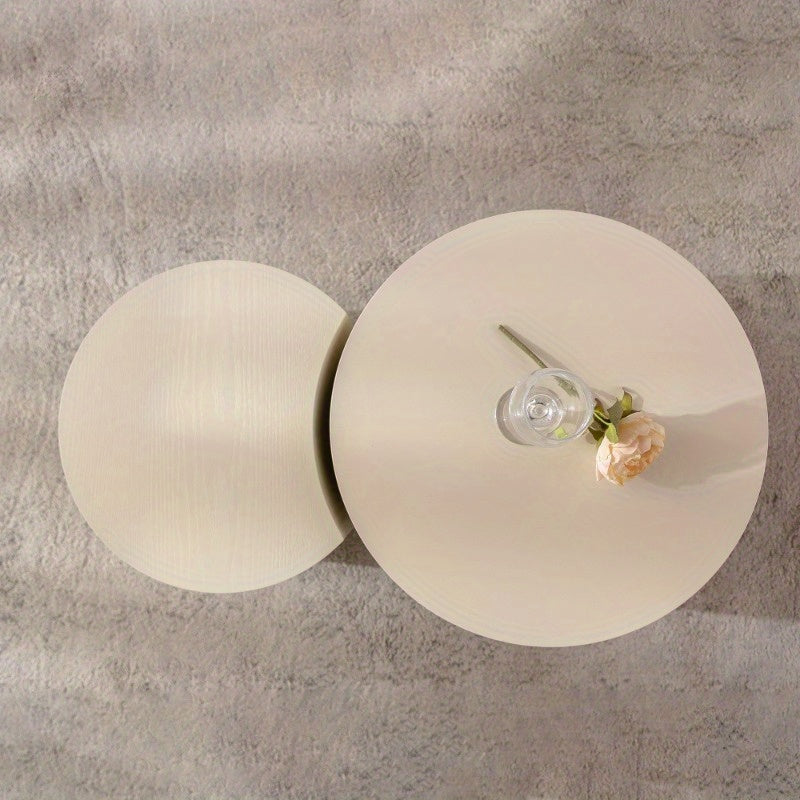 Small Space Round Coffee Table – Modern Center Table (No Assembly Needed)