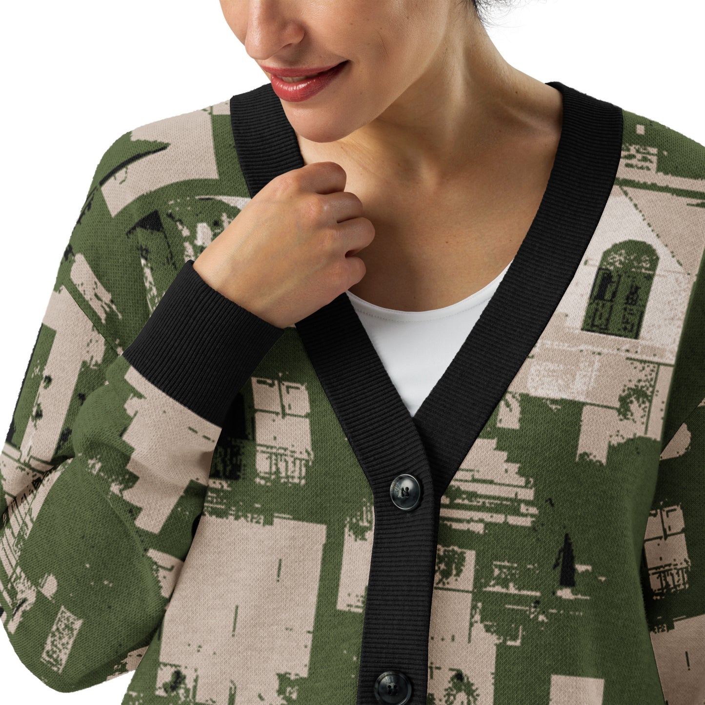Tetrix Urban Collage – Knitted Cardigan