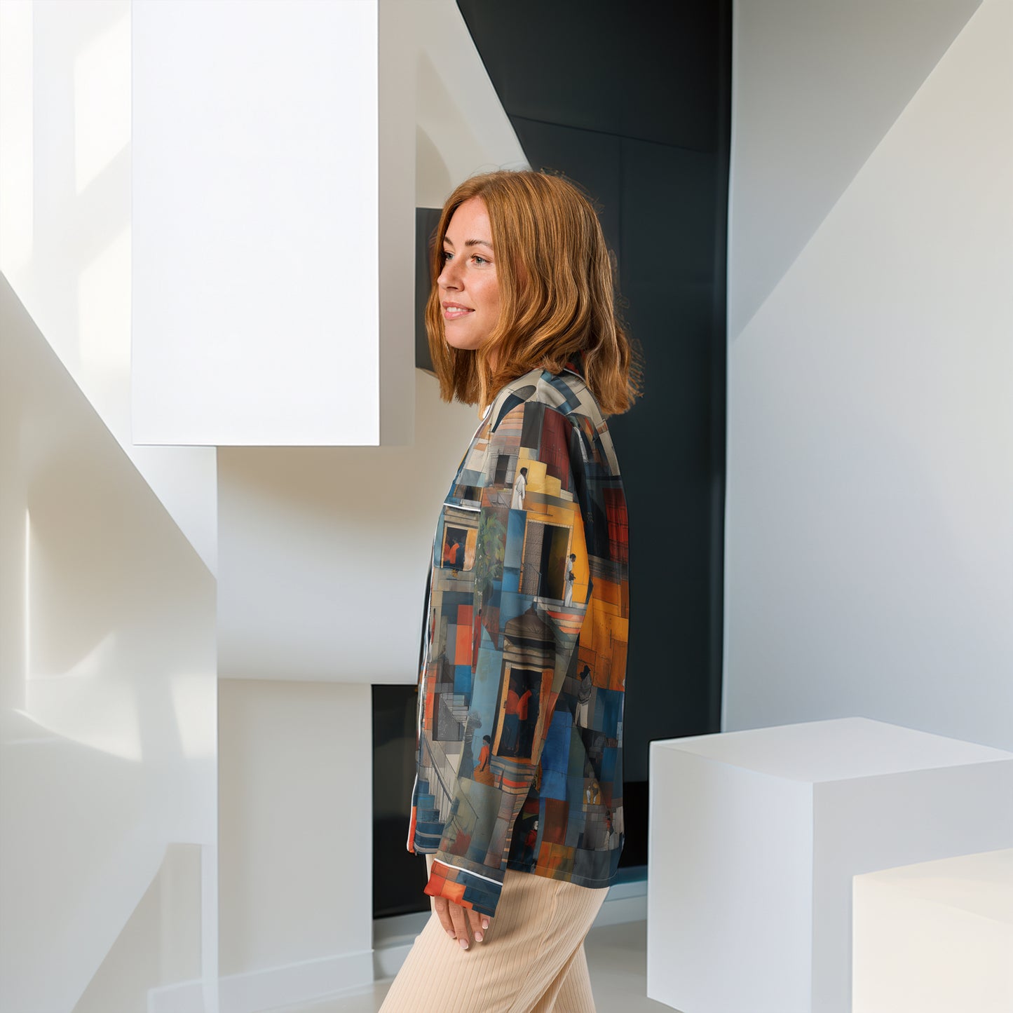 Tetrix Urban Collage – Long Sleeve Pajama Top