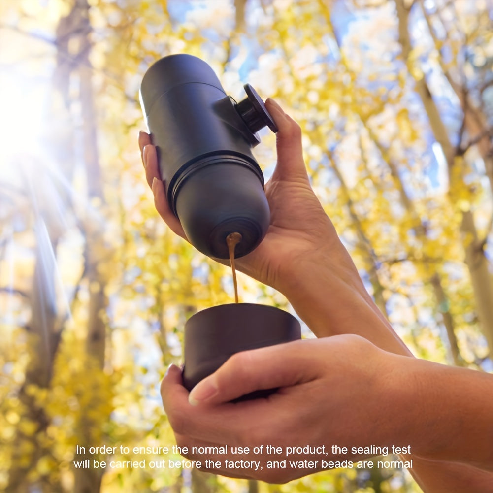 Portable Espresso Machine | Capsule Design, Easy to Carry, Travel Coffee Machine, Manual Operation, Easy to Clean, Plastic, Modern Style, <33.81oz Capacity, No Electricity Needed