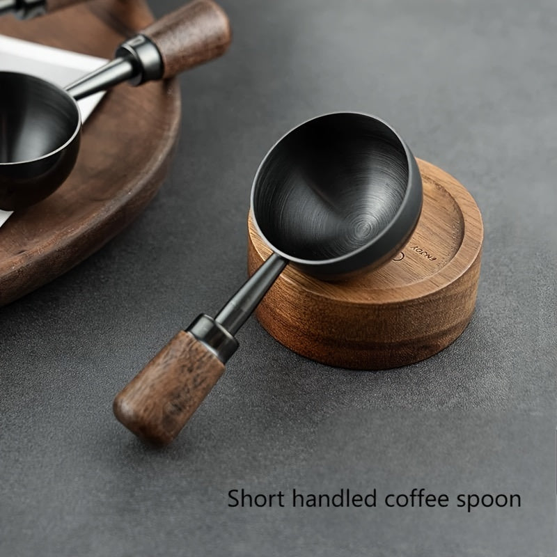 [Vintage Coffee Spoon] 10 gram Vintage Coffee Measuring Spoon, Solid Wood Coffee Spoon with Walnut Handle | Perfect for Coffee, Tea, etc., Perfect Holiday Gift