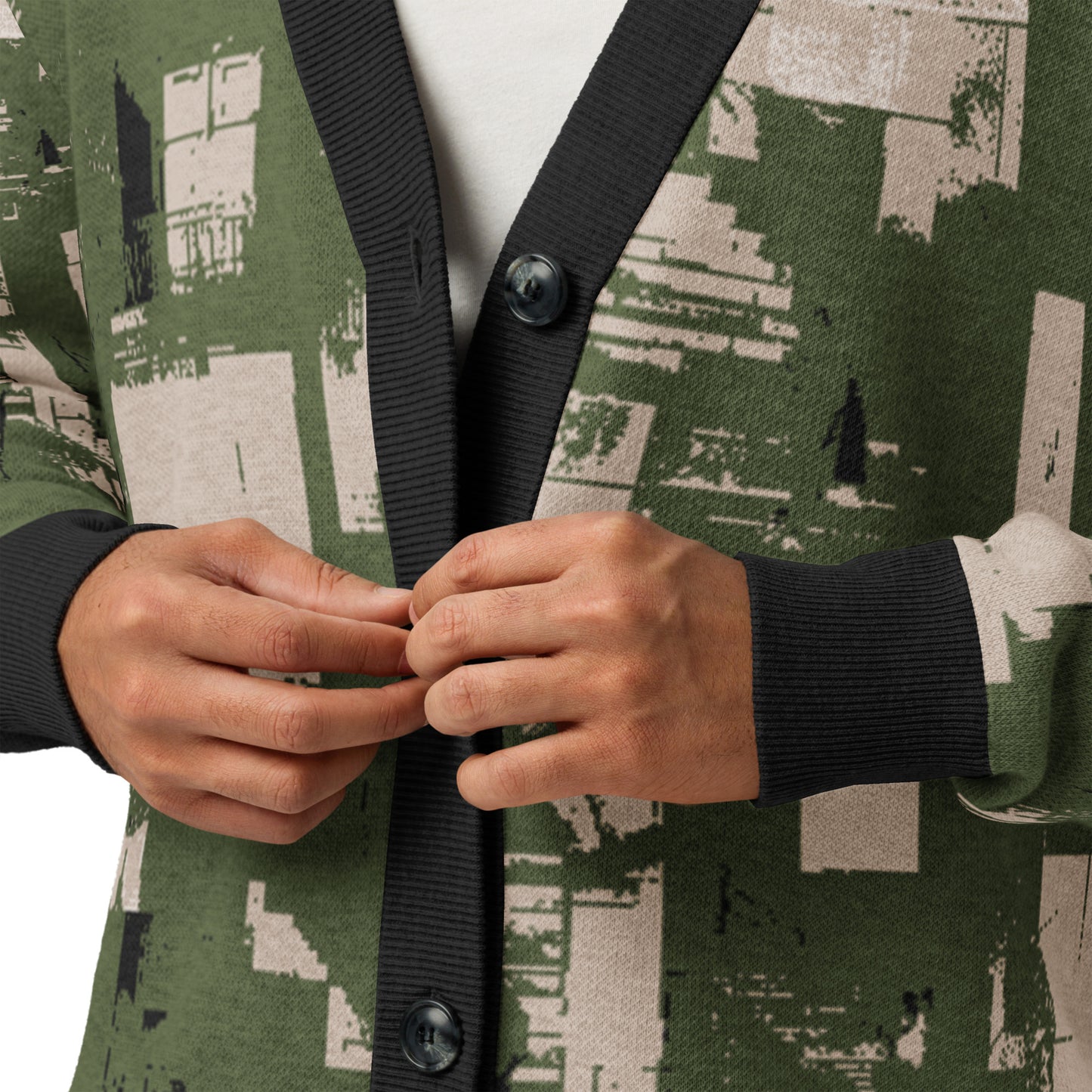 Tetrix Urban Collage – Knitted Cardigan