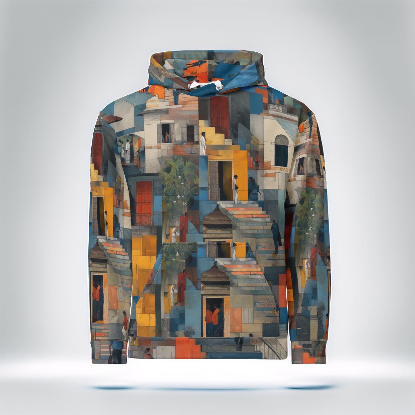 Tetrix Urban Collage – Recycled All-Over Print Hoodie