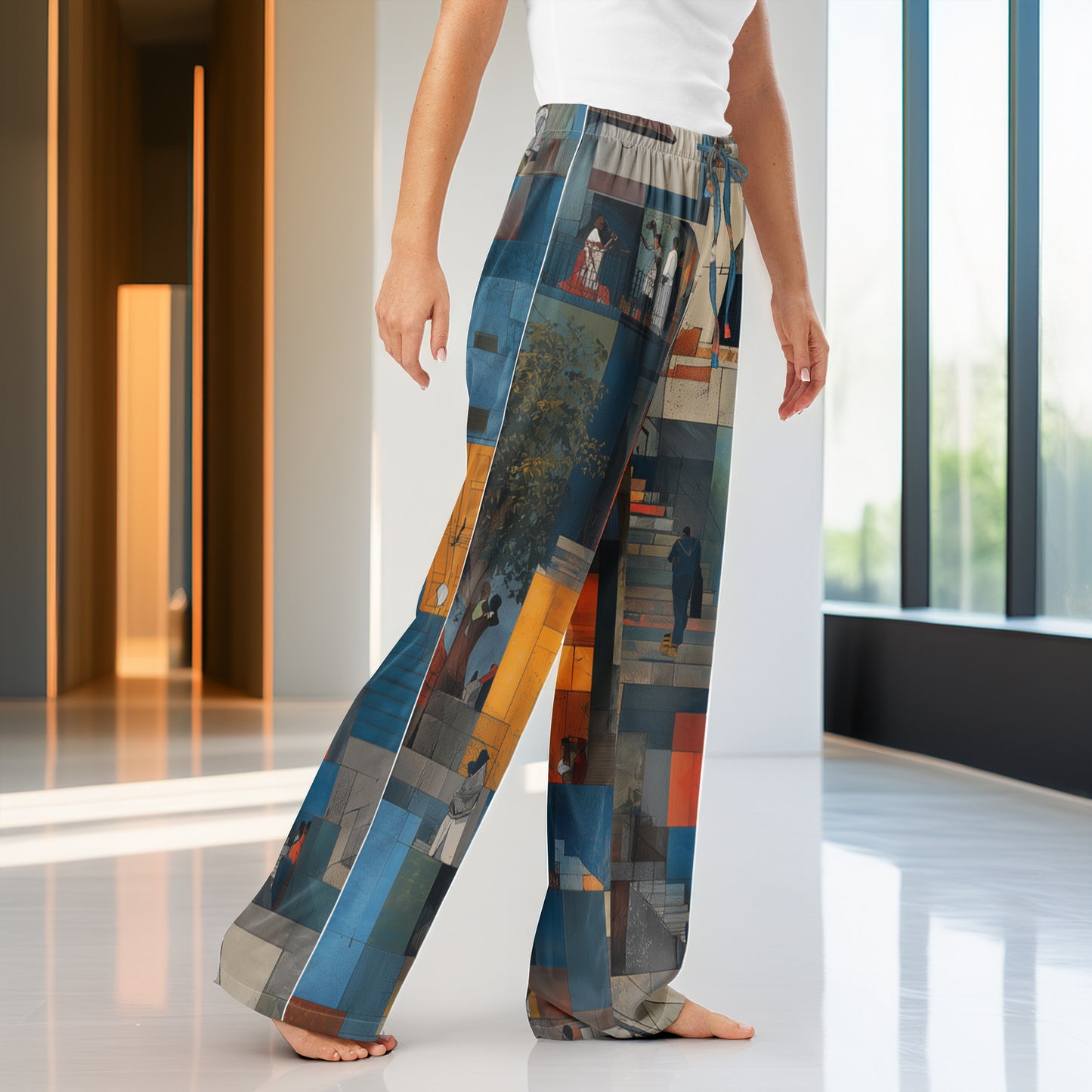 Tetrix Urban Collage – All-Over Print Pajama Pants