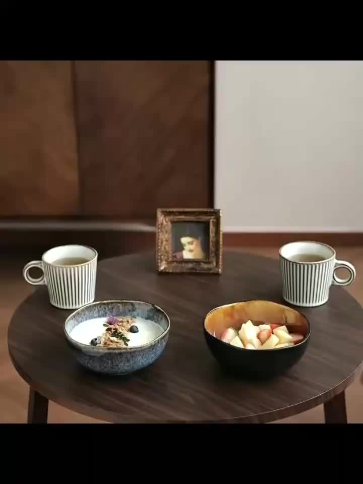 Ceramic Noodle Bowl Set for Two (2-Piece, 830ml, 6.5") – Restaurant-Style Tableware