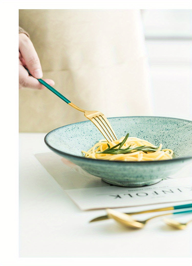 24pcs Stainless Steel Cutlery Set | KEMORELA Luxury Kitchen Cutlery Dishwasher Safe, 304 Stainless Steel