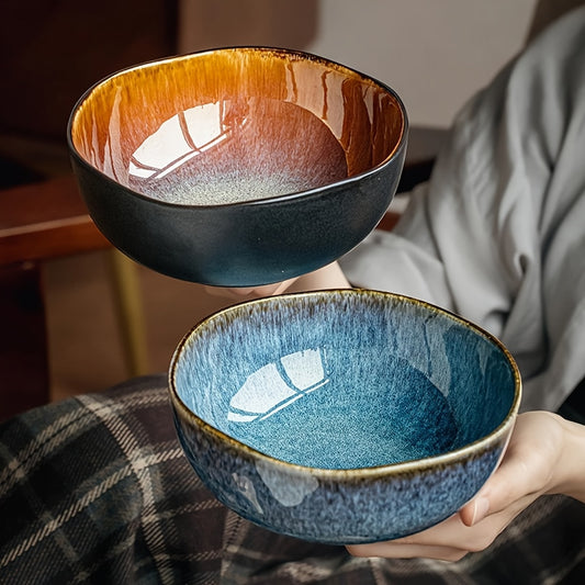 Ceramic Noodle Bowl Set for Two (2-Piece, 830ml, 6.5") – Restaurant-Style Tableware