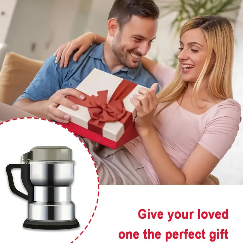 1pc Electric Coffee & Grain Grinder with High-Speed Motor (2500 RPM) & Heavy-Duty Stainless Steel - Fast Grinding for Espresso, Coffee Beans, Tea Nuggets, Spices - Suitable for Home Brewing, Modern Kitchen Appliance