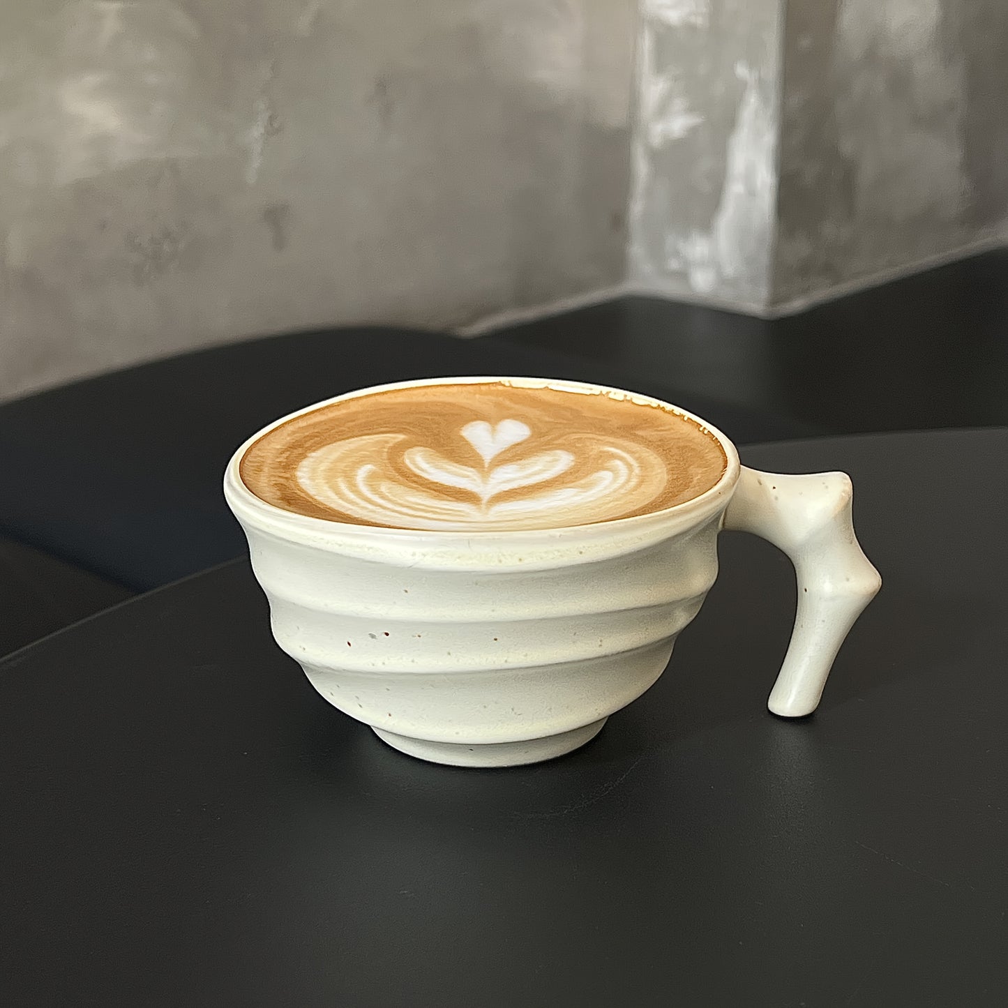 [Vintage Ceramic Coffee Cup] Vintage Rustic Ceramic Bamboo-Section Coffee Cup | Kiln-Altered Handheld Mug, Creative Unique-Shaped Latte Art Mug