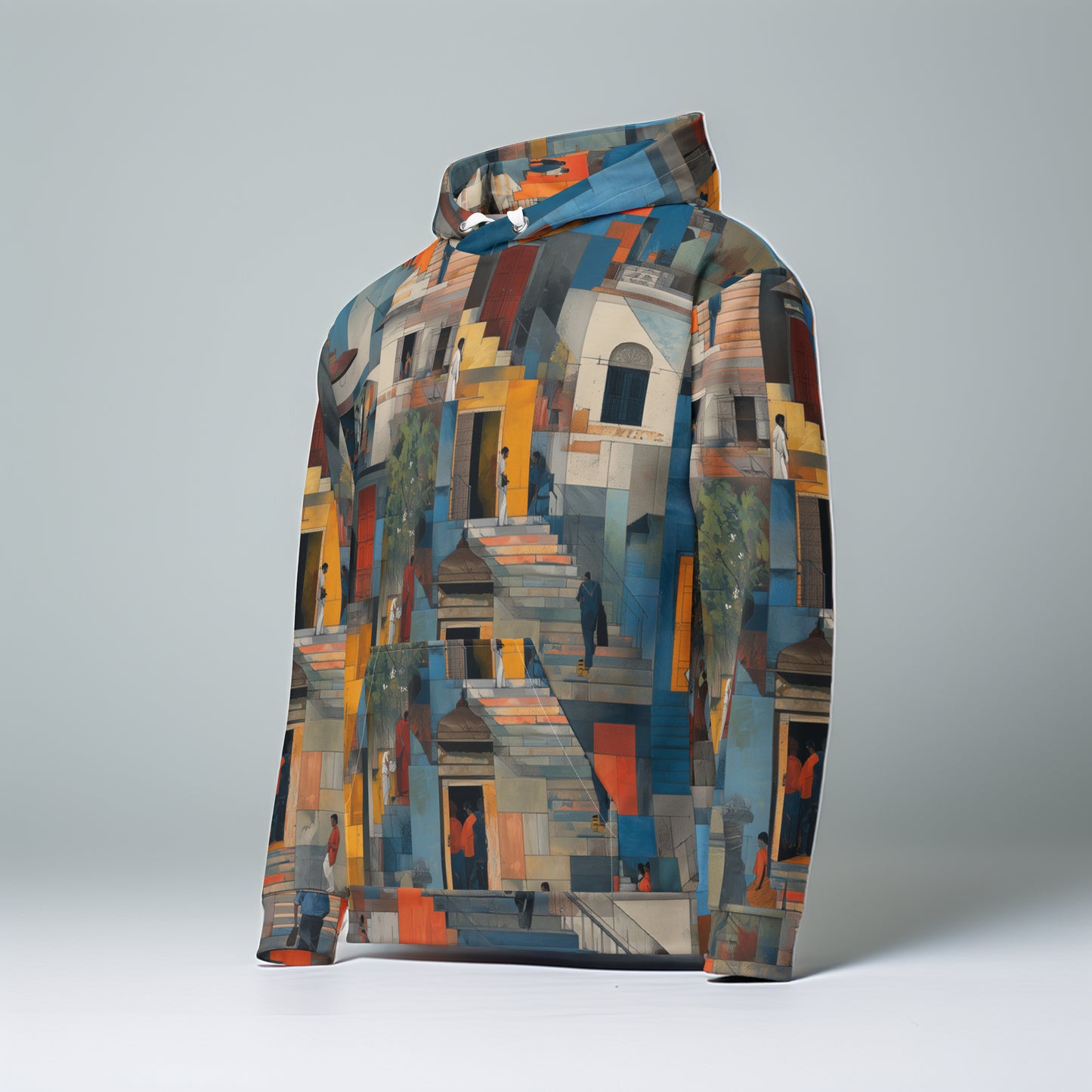 Tetrix Urban Collage – Recycled All-Over Print Hoodie