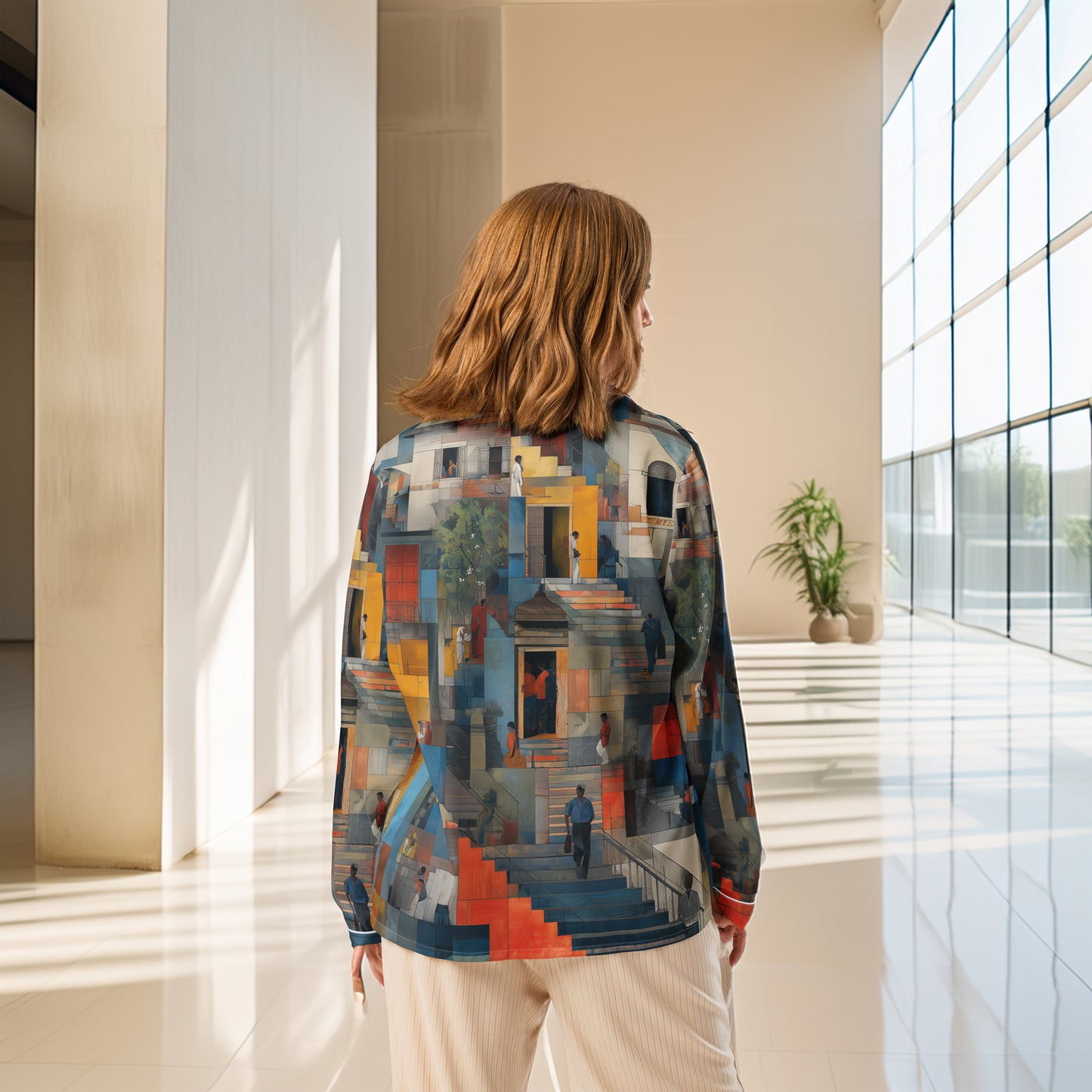 Tetrix Urban Collage – Long Sleeve Pajama Top