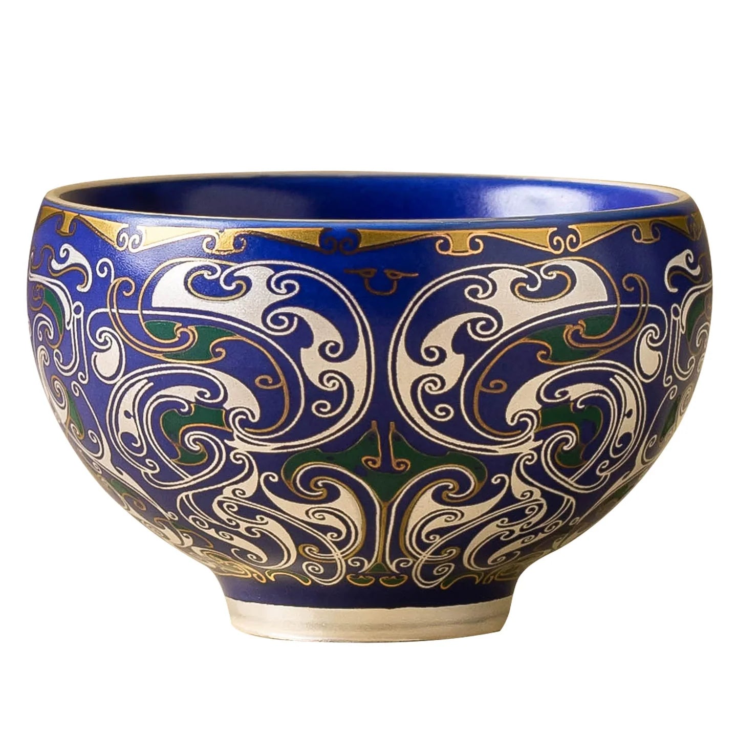 Imperial Blue Silver Filigree Luxury Porcelain Teaware Tea Cup Goseung Masterpiece