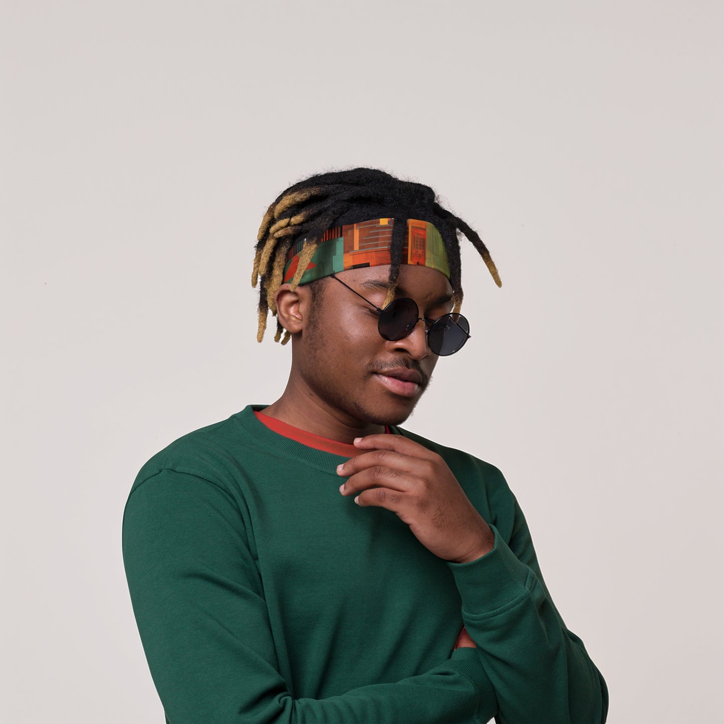 Tetrix City Layers Collage – All-Over Print Headband