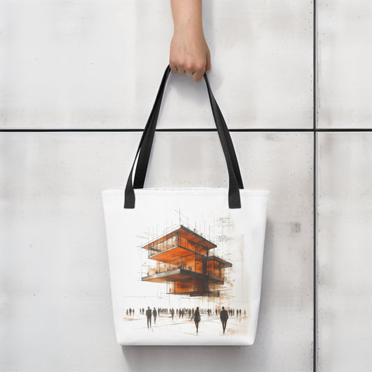 Strata Form Tote Bag - Modular Architectural Design