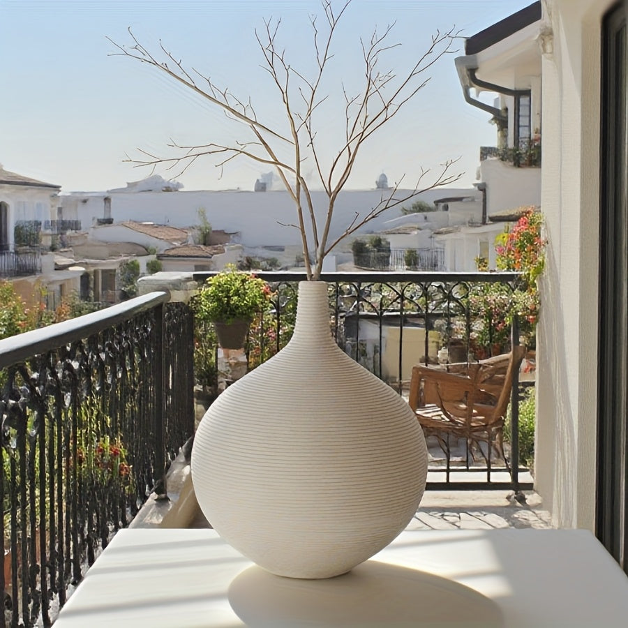 1pc Ceramic Flower Ware - Zen Life  Pieces Study Elegant Ornaments Coffee Time Companion Modern Space Decoration Living Room Atmosphere Utensils Plain and Elegant Hall Scenery Aesthetic Corner Decoration