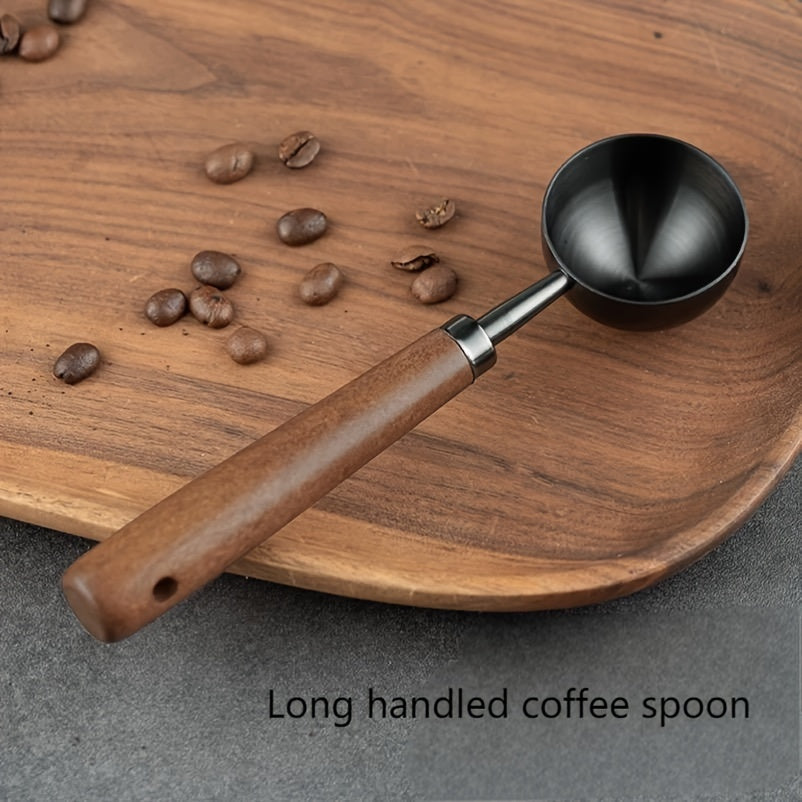 [Vintage Coffee Spoon] 10 gram Vintage Coffee Measuring Spoon, Solid Wood Coffee Spoon with Walnut Handle | Perfect for Coffee, Tea, etc., Perfect Holiday Gift