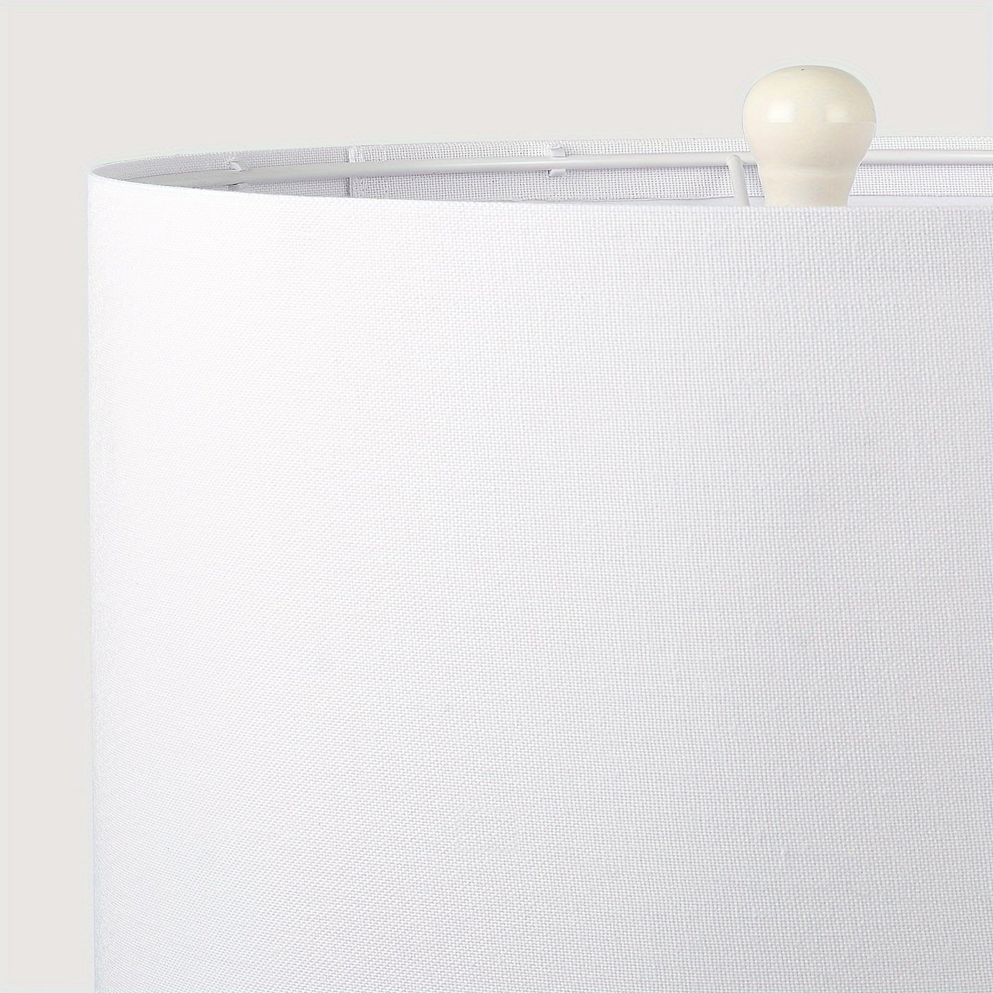 21'' Etched Ceramic Table Lamp with Shade, Gloss White Glaze Contrast Earthy Tones, Handcrafted Accent Lamps for Living Room End Tables, Bedroom Bedside, Dining Room, Kitchen, Entryway (Bulb Not Included)