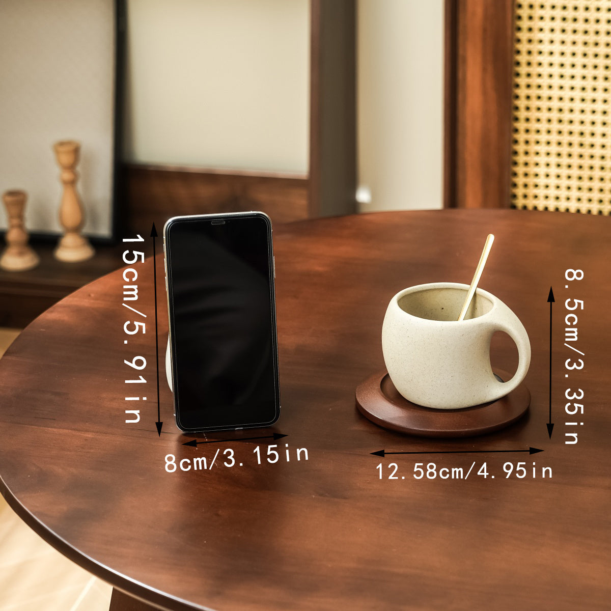 A Set of Ceramic Coffee Cups And Saucers for Home Use, Suitable for The Kitchen, Dining Room, And Living Room. Perfect As a Gift for Drinking Water, Tea, Cold Beverages, And Includes Insulated Mugs for Coffee, Milk, And Fruit