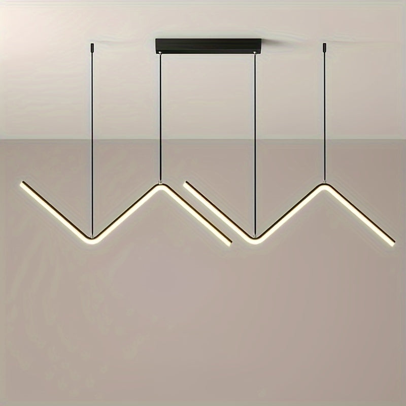 1pc Modern LED Chandelier Black Chandelier Living Room Bedroom Simple Lamps Corridor Indoor Lighting Decoration Home Furnishing