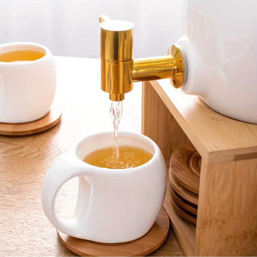 [Coffee and Saucer] Concentrated Coffee and Saucer with Handle, Suitable for Coffee Drinks, Latte, Cappuccino, Mocha, 4oz Coffee, Ideal for Cafes and Parties, White