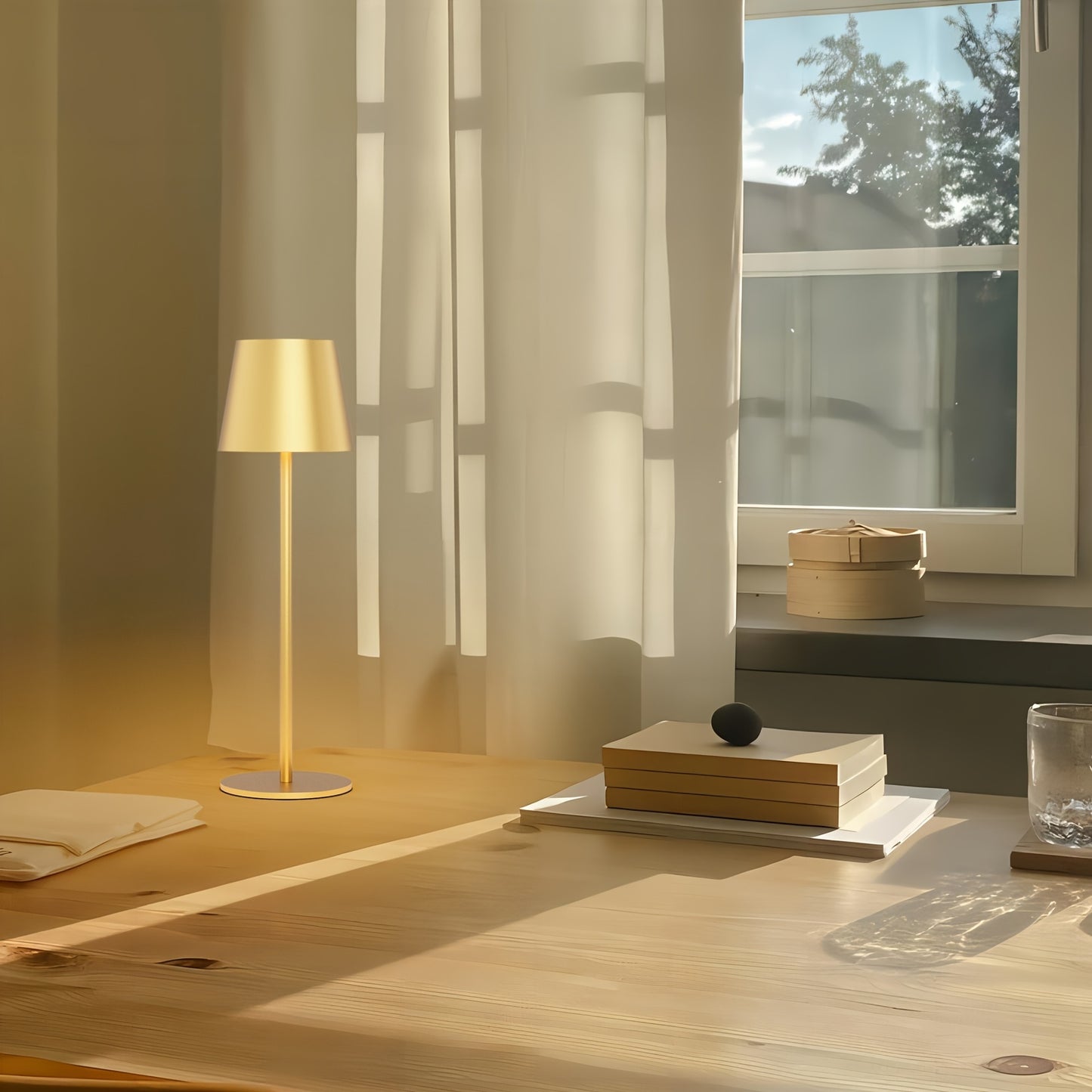 2pcs Rechargeable LED Cordless Table Lamp, 5000mAh Battery Powered Portable Desk Lamp, Outdoor Camping Lamp 3W Dining Table Lamps, Stepless Dimmable Battery Lamp for Restaurant/ Camping Lighting (Off White/ Black/ White/ Gold