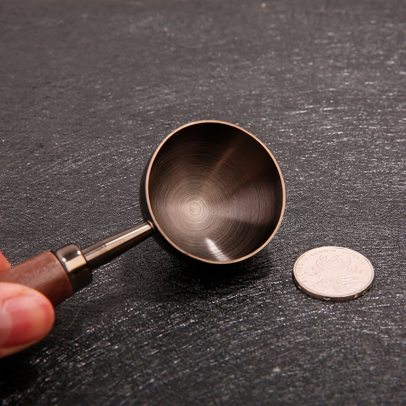 [Vintage Coffee Spoon] 10 gram Vintage Coffee Measuring Spoon, Solid Wood Coffee Spoon with Walnut Handle | Perfect for Coffee, Tea, etc., Perfect Holiday Gift