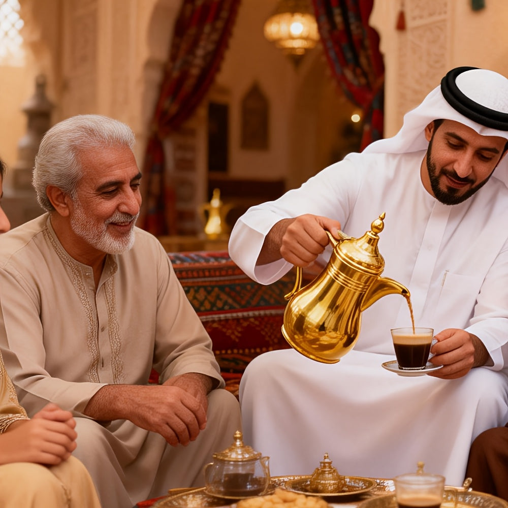 Middle Eastern Arabic Turkey-Inspired Stainless Steel Coffee Pot Dallah Pot Coffee Maker, Double-Wall Insulated Coffee Pot with Lid And Hand, Multiple Colors And Capacities Available for Women, Men, Guests, Best Gift Idea, Ki