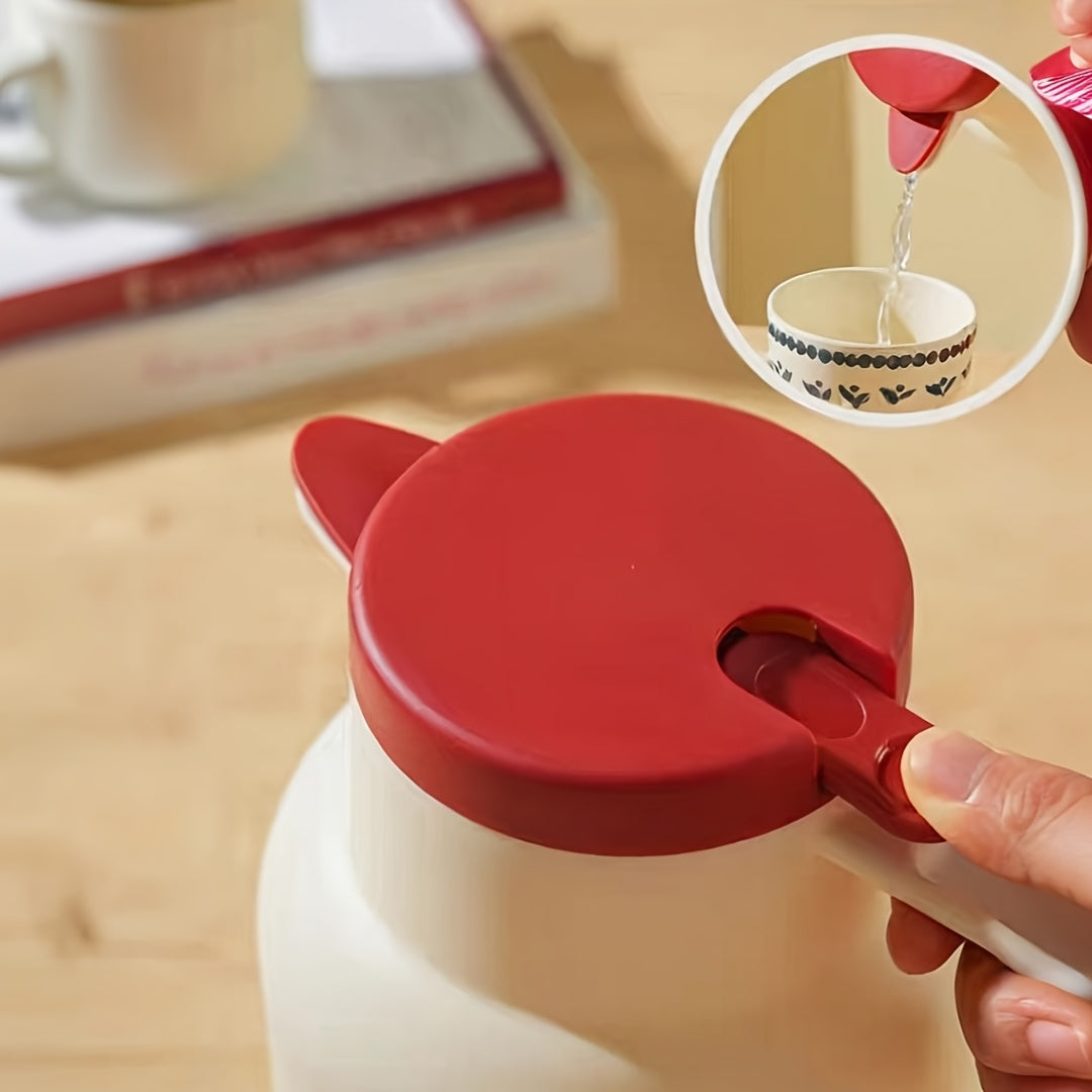 Home-use Large-capacity Insulated Coffee Carafe, Glass-lined Thermos Flask, Hot Water Bottle, Insulated Coffee Mug, Lidded Teapot, Vacuum Insulation 1000ml/33.8oz