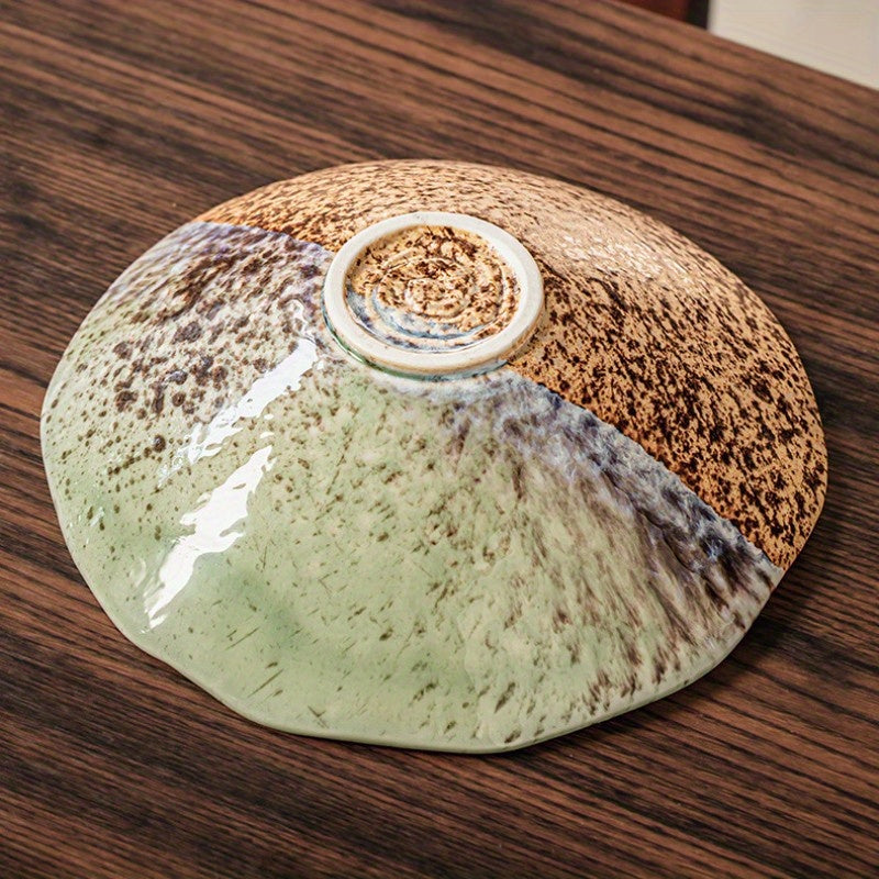 Ice Crack Glaze Ceramic Bowl Set (2-Piece, 8") – Special-Shaped Serving Bowls