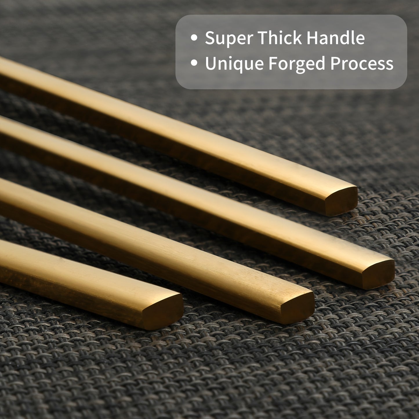 Set of 40 Matte Golden Cutlery, Including Flatware Made of Matte Stainless Steel with Rectangular Handles, Suitable for Weddings, Home, Hotels, Daily Restaurant Events, And Housewarming Gifts, Serving 8 People