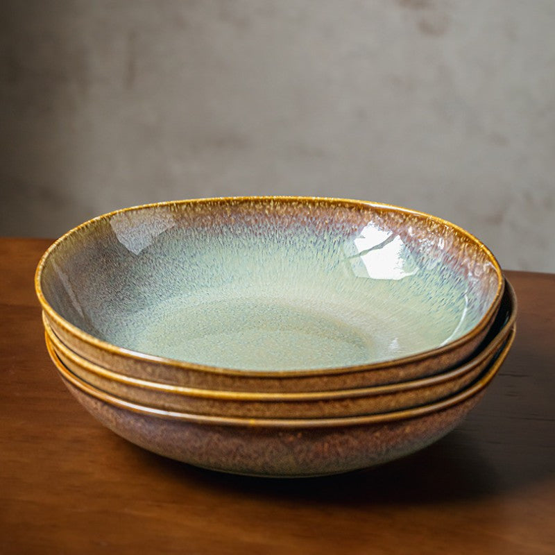 Special-Shaped Ceramic Deep Plate (8") – Salad & Pasta Serving Plate