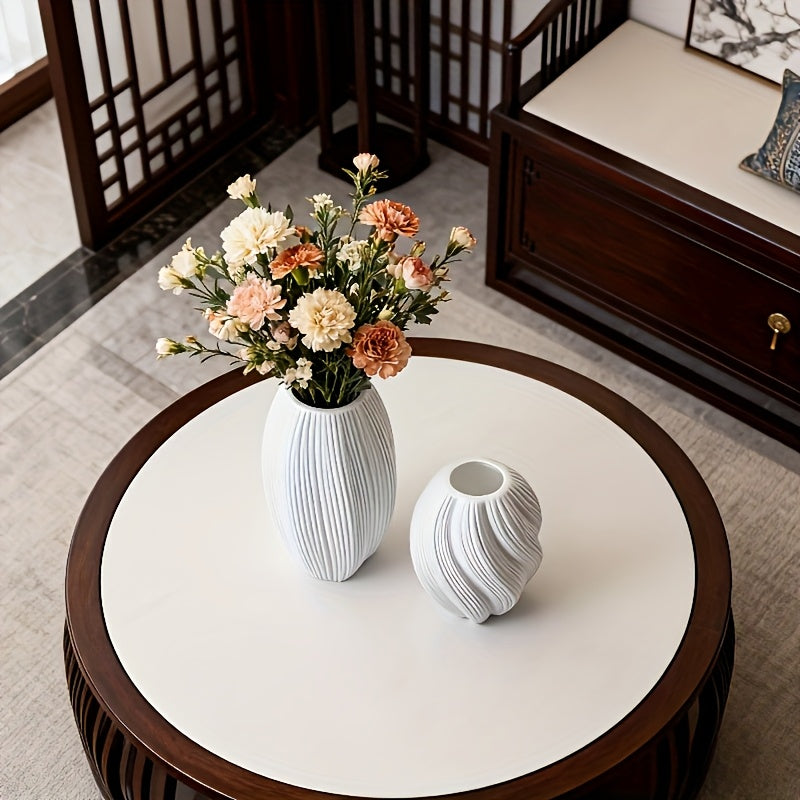 2pcs/Set Maltose-Shaped Vase Decorative Bottles, Bohemian Style, Round Striped Pattern, Suitable for Living Room, Bathroom, Exhibition Hall, Wedding And Other Occasions Decoration, Flower Arrangement Art Bottle, Perfect Holid