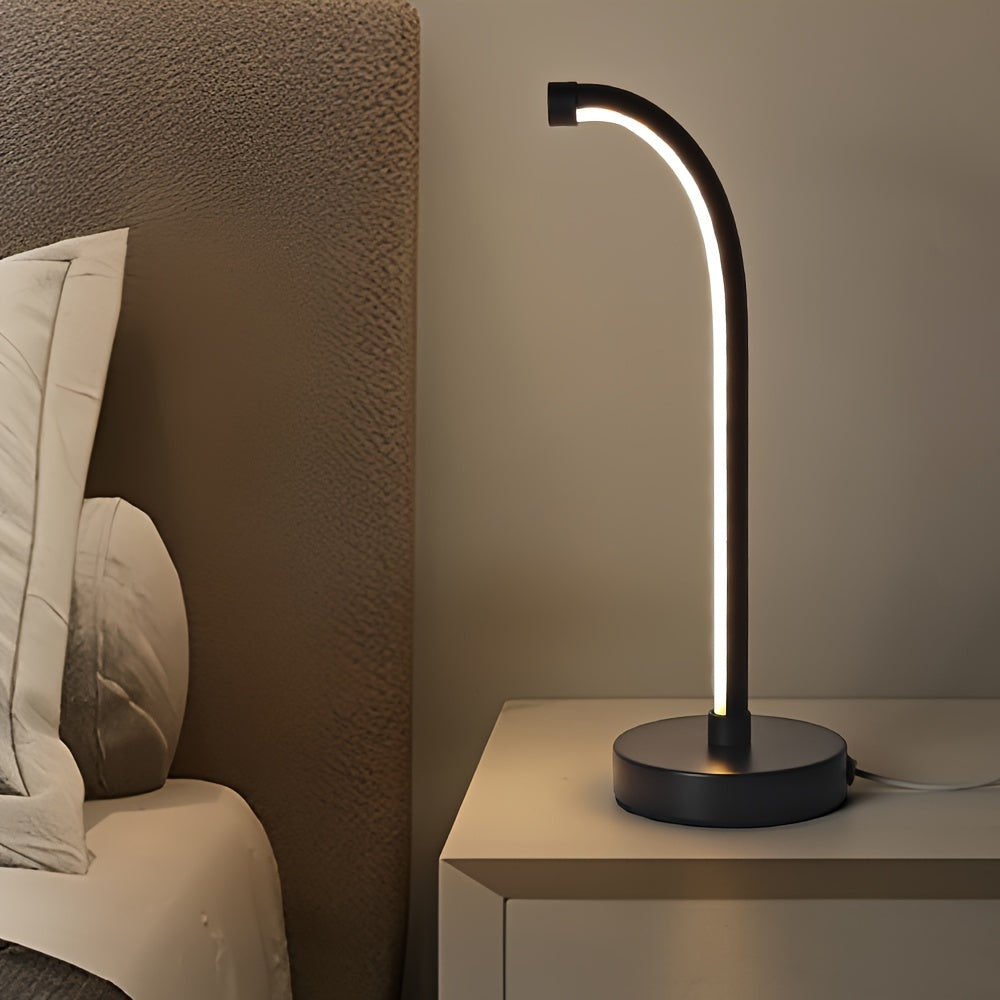 Modern Metal Desk Lamp with USB, Adjustable 3-Color Temperature, Dimmable Night Light for Bedroom, Study, and Dining Area Lamp For Bedroom Lamp Shades For Table Lamps