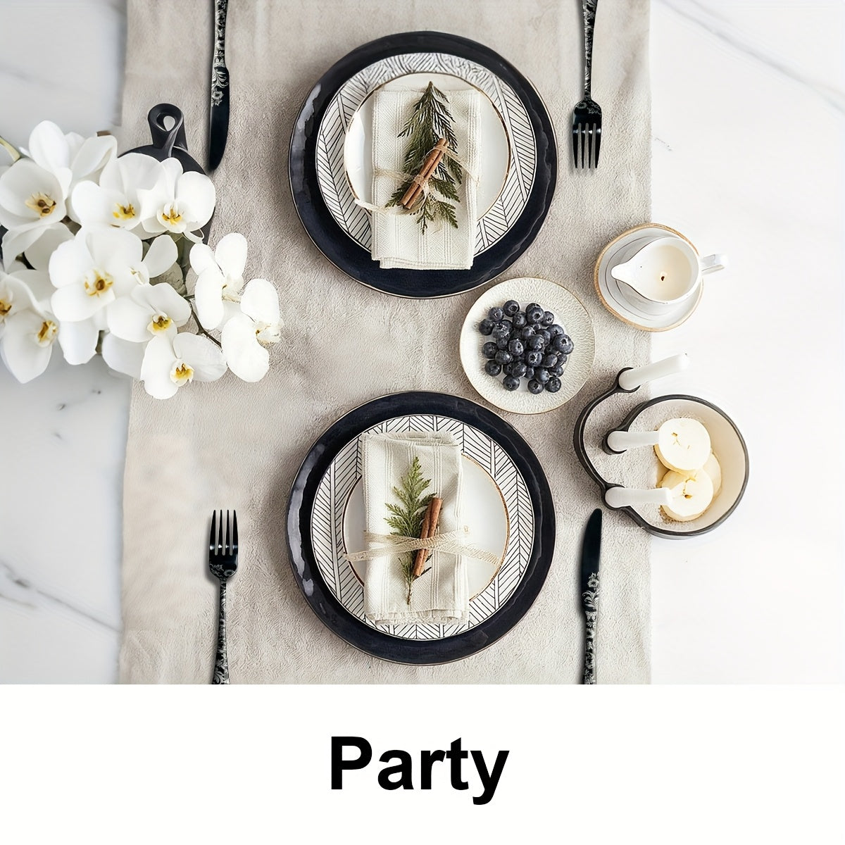 24pcs Stainless Steel Silverware, 4-Person 6pcs Laser-Etched Flatware Set, Flat Cutlery Set, Knife Fork Spoon Chopsticks Set, Suitable for Home, Hotel, Gatherings, Camping, Gifts - Vibrant Colors/Black