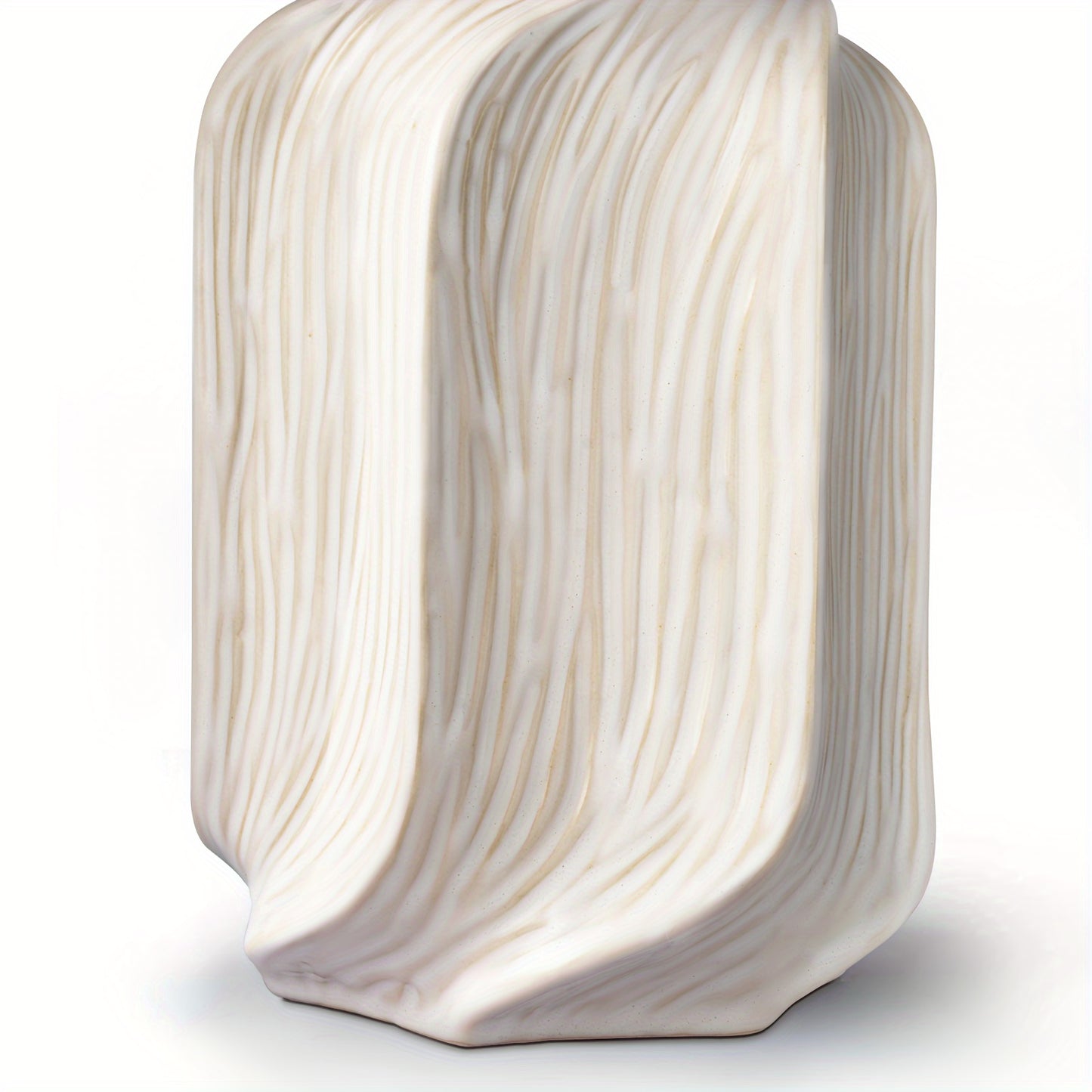 21'' Etched Ceramic Table Lamp with Shade, Gloss White Glaze Contrast Earthy Tones, Handcrafted Accent Lamps for Living Room End Tables, Bedroom Bedside, Dining Room, Kitchen, Entryway (Bulb Not Included)