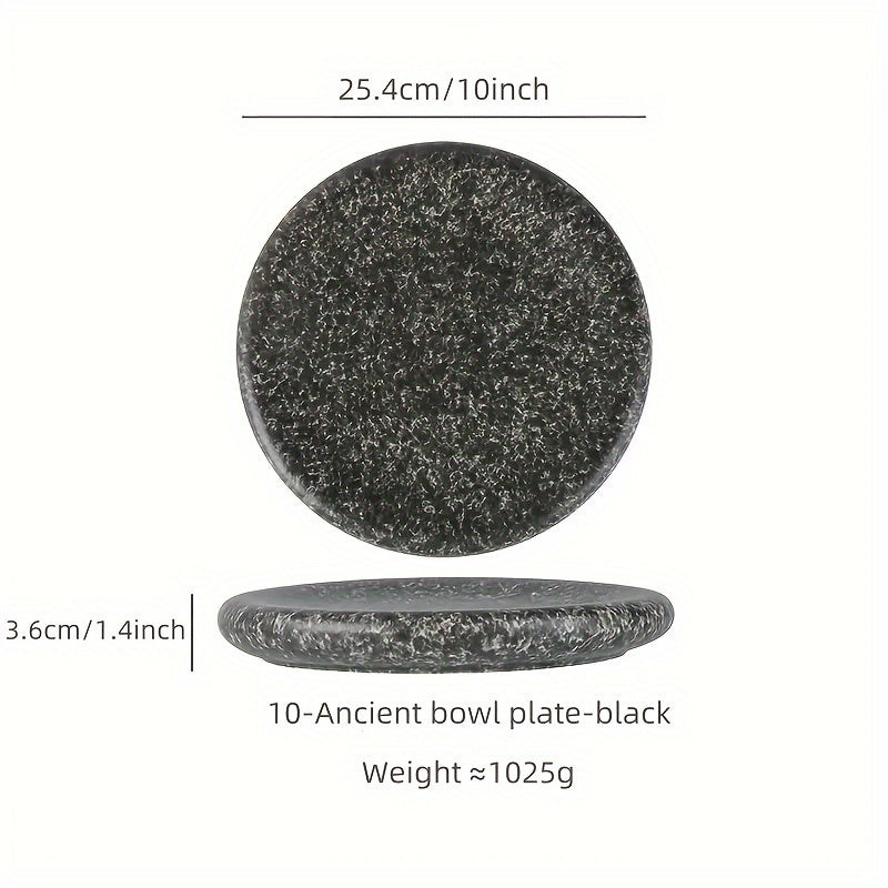 Japanese-Inspired Oval Ceramic Plate (1 Piece) – Salad, Sushi & Dessert Serving Dish