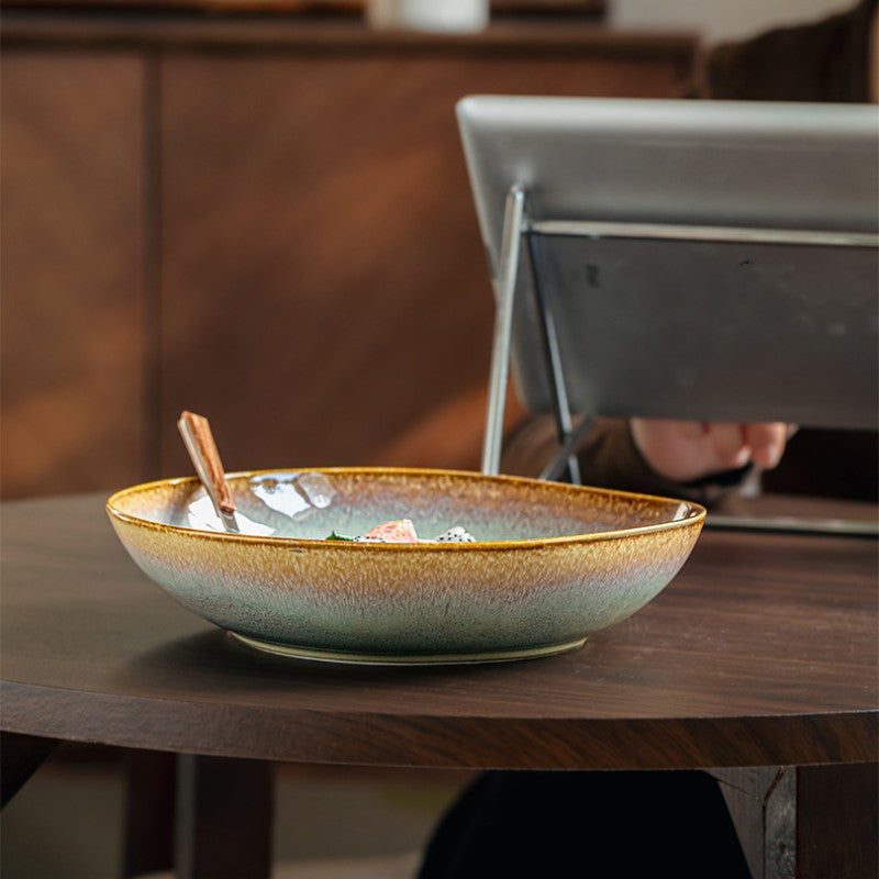 Special-Shaped Ceramic Deep Plate (8") – Salad & Pasta Serving Plate