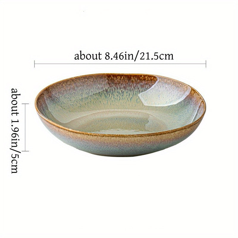 Special-Shaped Ceramic Deep Plate (8") – Salad & Pasta Serving Plate
