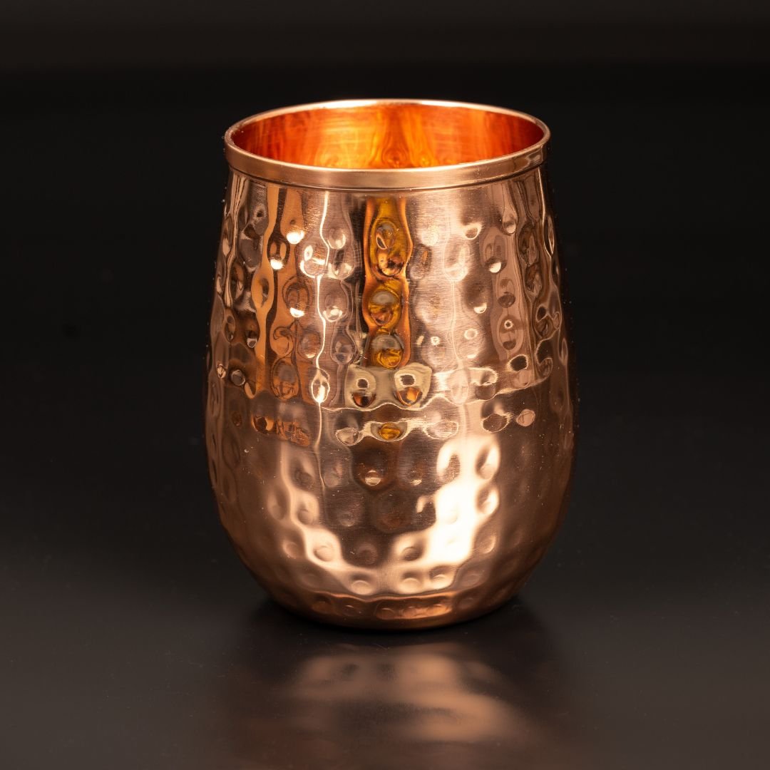Copper Mugs Set Layla - 4 Copper Glasses 470ml with 6 PCS Accessories