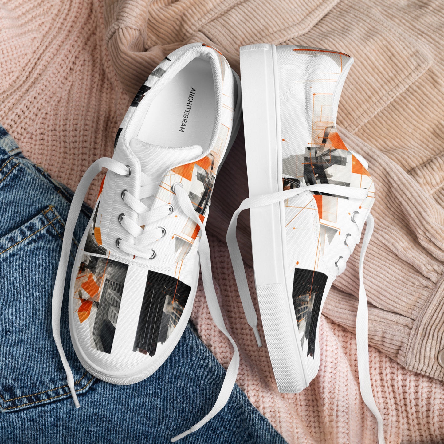 Zapatos de lona con cordones para hombre