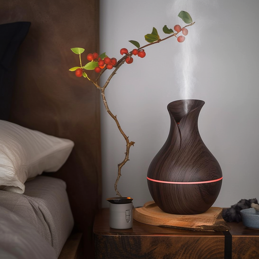 LED Ultrasonic Essential Oil Diffuser Humidifier with Color Changing Lights-2